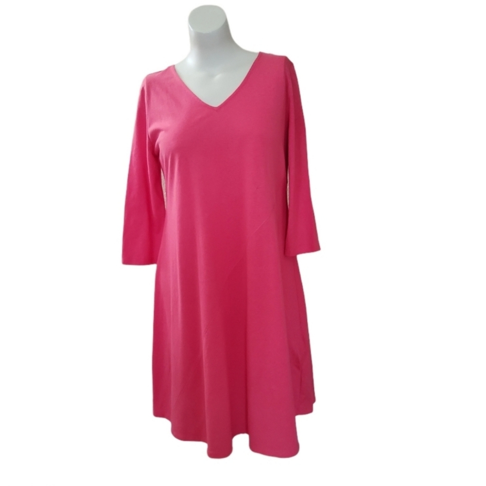 Soft Surroundings Pink Knit Dress L